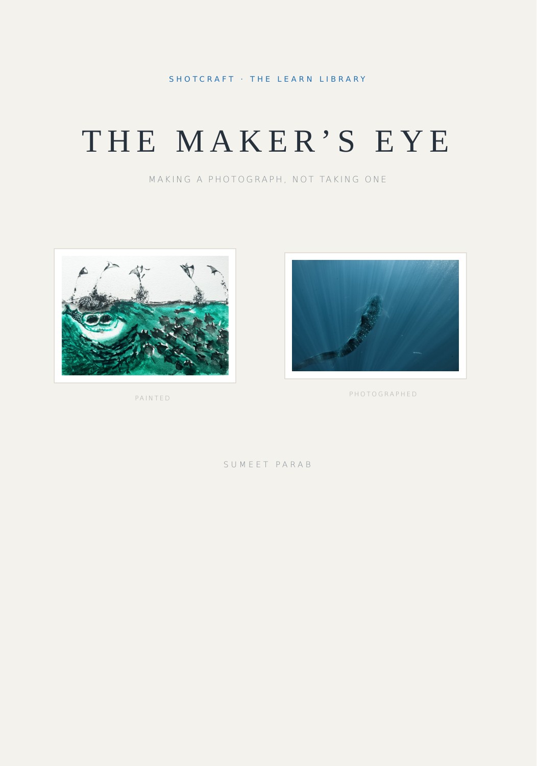 The Maker's Eye — cover